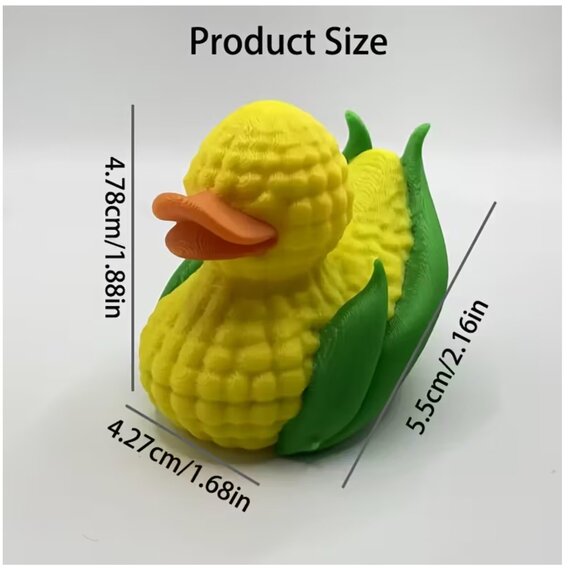 Jeep Duck 🌽 Corn on the Cob Duck Collectible Figurine - 3D Printed - NEW - Picture 6 of 6